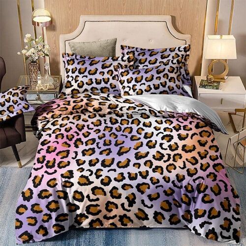 Parure De Lit X Enfant L¿¿Opard Housse De Couette X Avec Fermeture ¿¿Clair - Sets De Housse Couette En Microfibre, Avec Taie D'oreiller X Cm