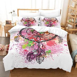 Housse De Couette Ensemble De Literie Th¿¿Me Dreamcatcher Housse De Couette, Respirantes, Infroissables Et Faciles ¿¿ Nettoyer % Polyester Microfibre (D