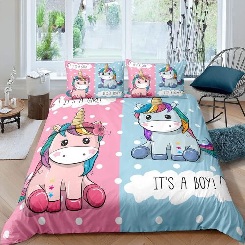 Housse De Couette Licorne Avec Taie D'oreiller Enfants Ensemble De Literie D Dessins Anim¿¿S Ensemble De Housse De Couette ? Literie En Microfibre