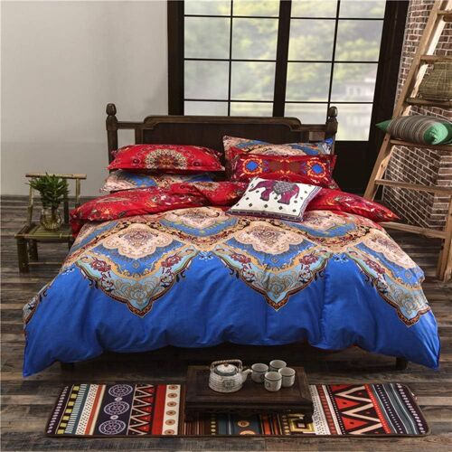 Boh¿¿Me Multicolore Housse De Couette Literie Sets Microfiber Housse De Couette Et Taies,Parure De Lit Pour Simple/Double/King (Style # , Xcm)