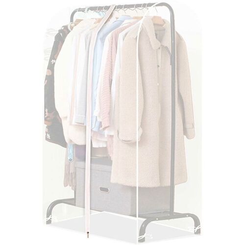 Housse Vetement Penderie Anti Mite Translucide 110cm, Housses de Vetements avec Zip, Housse Rangement Vetement Penderie pour Resistant a l'Humidite de La Poussiere, Penderie Non Inclus goodnice