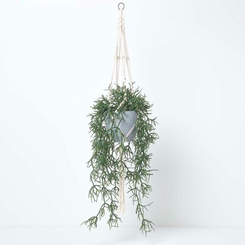 Plante artificielle tombante Rhipsalis en pot