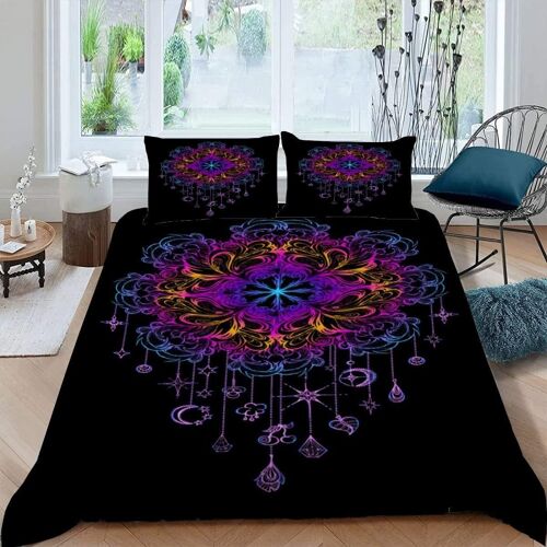 Attrapeur De R¿ºves Housse De Couette X Imprim¿¿ D Boh¿¿Me Color¿¿ Parure De Lit Personnes Ado Fille Enfants Microfibre Literie Pi¿¿Ces Avec Ferme