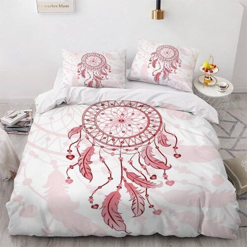 Housse De Couette Attrapeur De R¿ºves X Imprim¿¿ D Boh¿¿Me Color¿¿ Parure De Lit Personnes Hypoallergique Microfibre Literie Pi¿¿Ces Avec Fermetur
