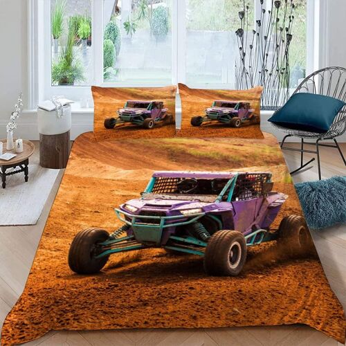 Pi¿¿Ces Parure De Lit Personnes Vtt Housse De Couette X Adultes Avec Fermeture ¿¿Clair Housse De Couette En Microfibre Cross-Country Avec Taies D'ore