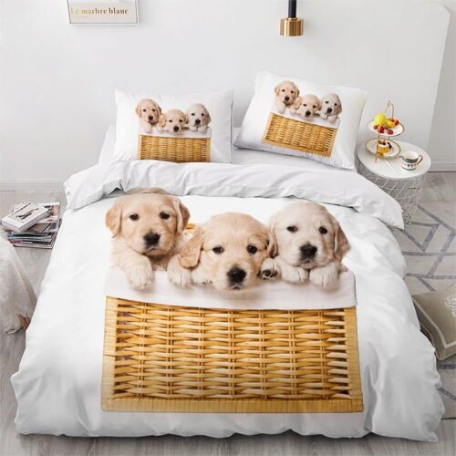 Housse De Couette X Labrador Retriever Imprim¿¿ D Chien Animal Parure De Lit Personnes Adultes Hypoallergique Microfibre Literie Avec Fermeture