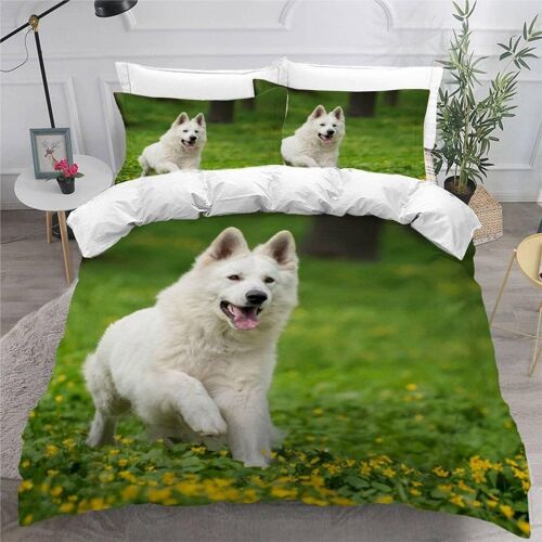 Housse De Couette X Chien De Berger Suisse Imprim¿¿ D Chien Animal Parure De Lit Personnes Adultes Hypoallergique Microfibre Literie Avec Ferme