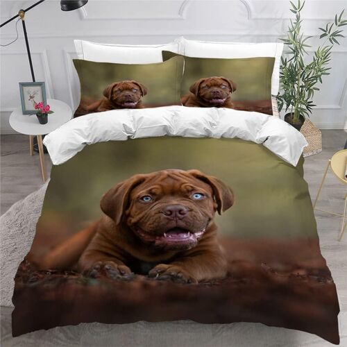 Pi¿¿Ces Parure De Lit Personnes Chien Sauvage Housse De Couette X Adultes Avec Fermeture ¿¿Clair Housse De Couette En Microfibre Chien De Compa