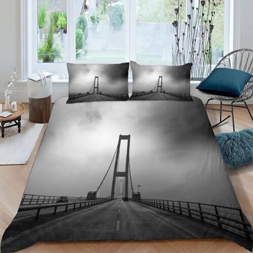 Pont Housse De Couette X Imprim¿¿ D Paysage Naturel Parure De Lit Personnes Ado Fille Enfants Microfibre Literie Pi¿¿Ces Avec Fermeture ¿¿Clair