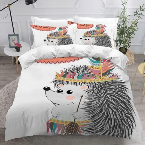 Housse De Couette H¿¿Risson X Imprim¿¿ D Animal Parure De Lit Personnes Hypoallergique Microfibre Literie Pi¿¿Ces Avec Fermeture ¿¿Clair Et Taie
