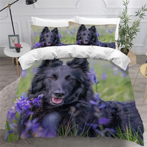 Housse De Couette X Chien Imprim¿¿ D Animaux Domestiquesanimaux Parure De Lit Personnes Adultes Hypoallergique Microfibre Literie Avec Fermetur