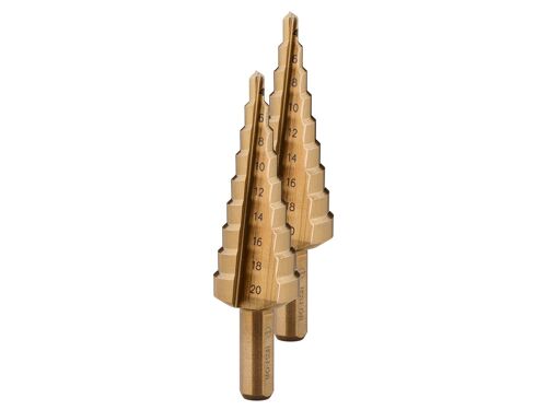 PARKSIDE PERFORMANCE® Set de forets (fraises étagées 4-20 mm, 2 pièces)