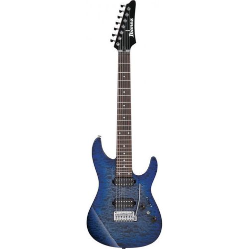 Ibanez Az427p2qmtub - Guitare Électrique 7 Cordes - Twilight Blue Burst (+ Housse)