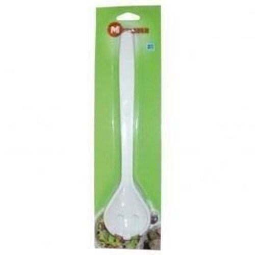 Couvert À Salade En Plastique - 28 Cm - Blanc
