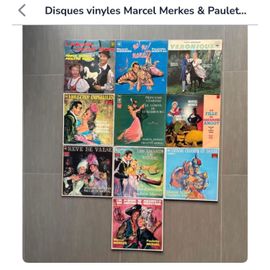 Disques Vinyles 33t Marcel Merkes & Paulette Mercal