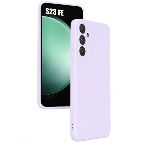Coque pour Samsung Galaxy S23 FE (pas pour S23) - Silicone Ultra Fine Léger Antichoc Violet - BOOLING