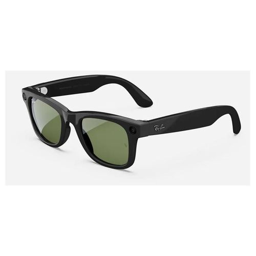 Ray-Ban | Meta Wayfarer - Lunettes intelligentes - 32 Go - carré - classic G-15 - Wi-Fi 6, Bluetooth - 12 mégapixels appareil-photo - 49 g - noir brillant, vert