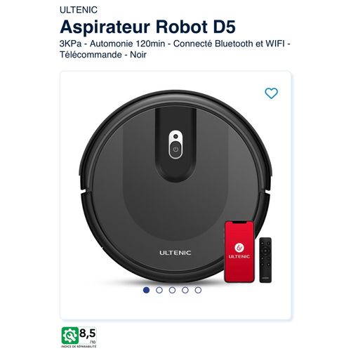 Aspirateur robot ULTECNIC