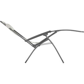 Fauteuil Relax De Jardin Pliant Rt2 Multiposition Avec Tétière Beige Sable Lafuma