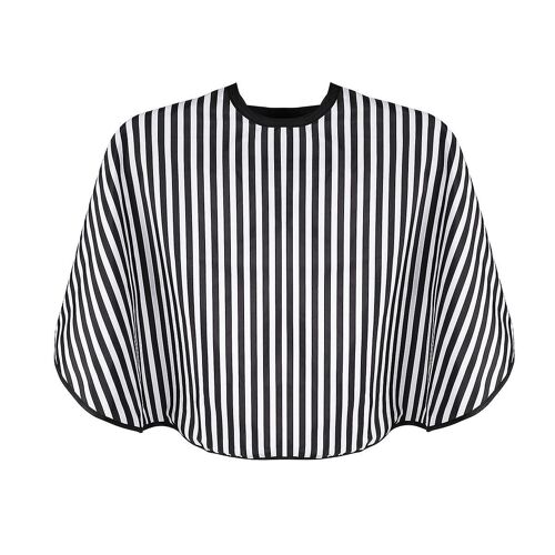 Cape De Coiffure Rayée Ounona - Protection De Cou Réglable Pour Salon Et Maison, Légère Et Facile À Nettoyer