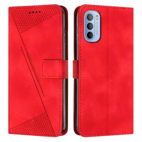 Étui Porte-Monnaie Compatible Motorola Moto Stylus 2022 4g Boucle Latérale Insertion De Carte Couverture Antichoc Cuir Pu Protection Complète - Rouge