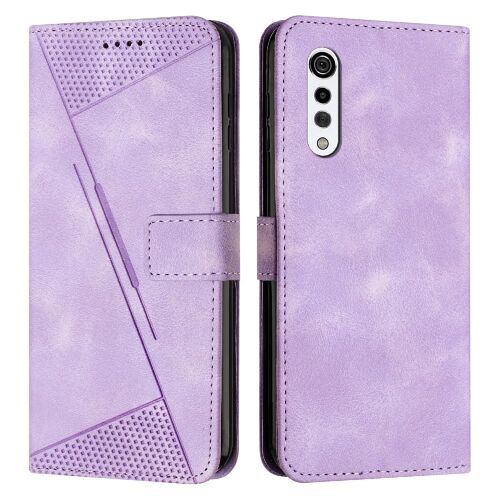 Compatible Lg G9/G900/Velours/Velours 5g Portefeuille Coque Couverture Antichoc Insertion De Carte Cuir Pu Boucle Latérale Protection Complète - Violet