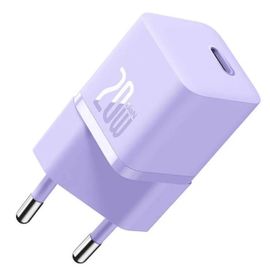 Chargeur Réseau Baseus Gan5 Mini Chargeur Rapide, Usb-C, 20 W, Violet