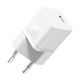 Chargeur Réseau Baseus Gan5 Mini Chargeur Rapide, Usb-C, 20 W, Blanc