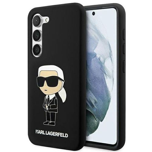 Karl Lagerfeld Coque Silicone Liquide Ikonik Samsung Galaxy S23 Plus Noir