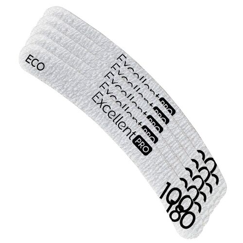 Limes À Ongle Professionnelle Excellent Pro Nf30 Grain 100 180 Par 10 Multicolore