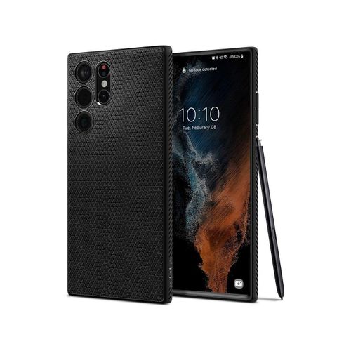 Coque Samsung Galaxy S22 Ultra Spigen Liquid Air Noir Mat