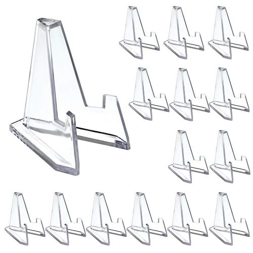 15pcs Support de Monnaie Présentoirs Chevalets de Monnaie Médaille Badge Collection étagère de Pièces Support de Téléphone en Acrylique 4CM