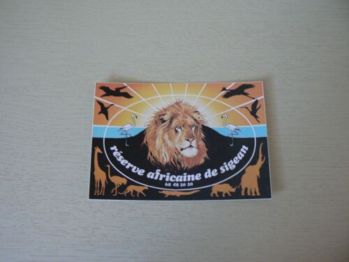 Carte Autocollante Réserve Africaine De Sigean