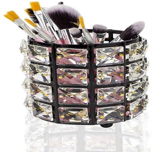 Élégant Porte-Pinceaux De Maquillage En Cristal ¿ Boîte De Rangement Multifonctionnelle Pour Cosmétiques Et Fournitures De Bureau ¿ Idée Cadeau Parfaite
