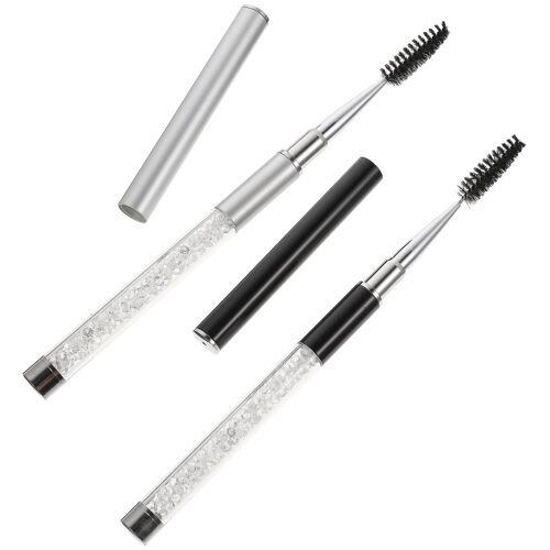 Lot De 2 Pinceaux À Cils Et Sourcils ¿ Des Outils De Maquillage Faciles À Transporter Pour Des Cils Parfaits Et Des Sourcils Soignés 