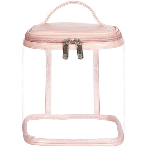 Trousse De Maquillage Transparente Et Imperméable De Qualité Supérieure Avec Poche Intérieure Et Poignée - Idéale Pour La Plage, Les Voyages Et L'organisation De Vos Essentiels
