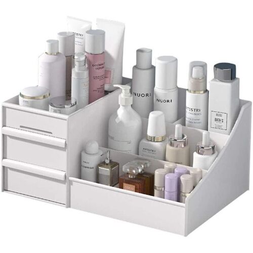 Organiseur de tiroir écologique pour cosmétiques et papeterie - Boîte de rangement élégante pour bureau et coiffeuse