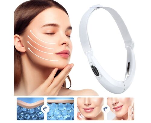 Appareil De Lifting Du Visage V-Line Avec Photothérapie Led Et Massage - Affinez Et Rajeunissez Votre Peau