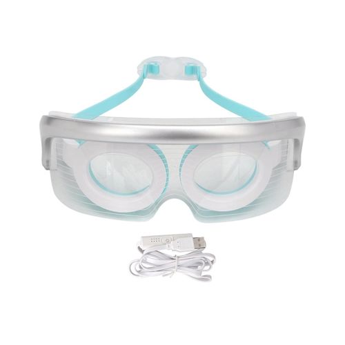 Masseur Oculaire Électrique Intelligent Avec Luminothérapie Led, Vibrations Et Compresse Chaude Pour La Relaxation Et Le Rajeunissement Des Yeux