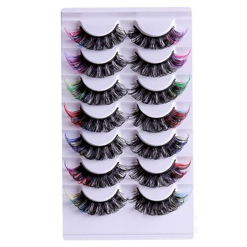 Cils Arc-En-Ciel Vibrants ¿ Des Cils De Maquillage Colorés Pour Des Looks Audacieux, Du Cosplay Et Des Occasions Spéciales