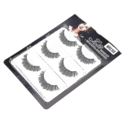 3 Paires De Faux Cils 3d Naturels ¿ Cils Longs Et Épais Pour Femmes Et Filles ¿ Sublimateur De Maquillage Des Yeux Glamour 