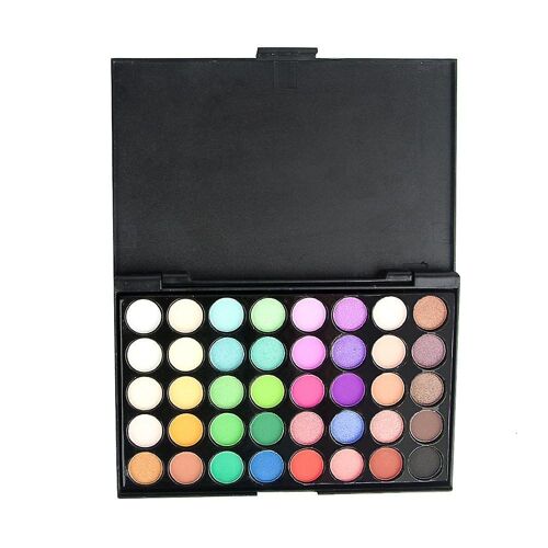 Palette De Fards À Paupières Arc-En-Ciel Vibrants, Mats Et Scintillants : Couleurs Longue Tenue Et Mélangeables Pour Toutes Les Occasions 
