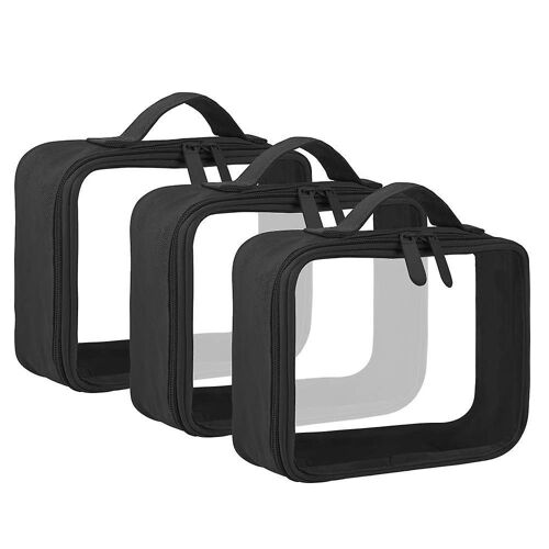 Trousse De Toilette Transparente Approuvée Par La Tsa - Organiseur De Voyage Pour Liquides, Cosmétiques Et Produits Essentiels - Étanche Et Réutilisable