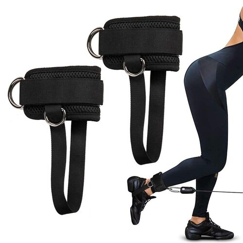 Sangles De Cheville Réglables Pour Exercices Avec Câbles : Améliorez Les Mouvements Fessiers Et Les Exercices De Jambes Avec Confort Et Durabilité.