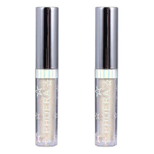 Lot De 2 Fards À Paupières Minéraux Liquides Pailletés - Longue Tenue, Pigmentés Et Effet Bling-Bling Pour Un Maquillage Époustouflant