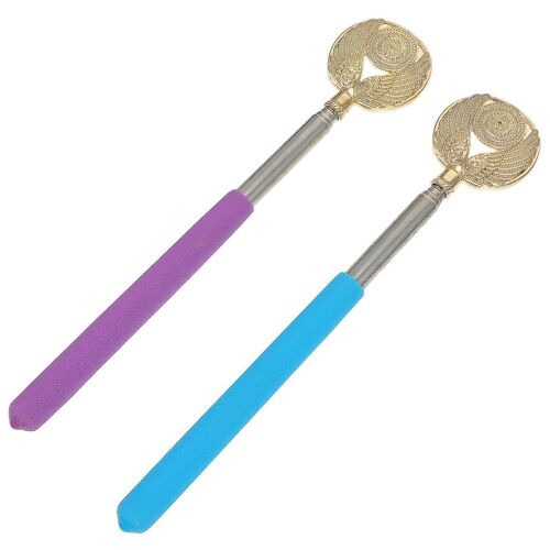 Lot De 2 Gratte-Dos Extensibles ¿ Masseurs Durables En Acier Inoxydable Pour Un Soulagement Instantané Des Démangeaisons Et Un Confort Optimal
