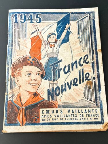 France Nouvelle 1945 - Coeur Vaillants Illustration Tintin