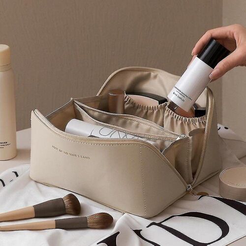 Trousse De Maquillage Étanche Grande Capacité ¿ Organiseur De Voyage Pour Cosmétiques, Bijoux Et Accessoires ¿ Durable Et Portable