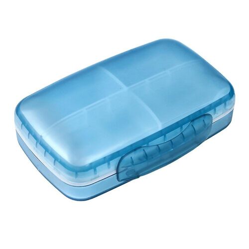Pilulier Portable À 8 Compartiments ¿ Boîte De Rangement Durable Pour Médicaments À Domicile Et En Voyage ¿ Léger Et Facile À Utiliser