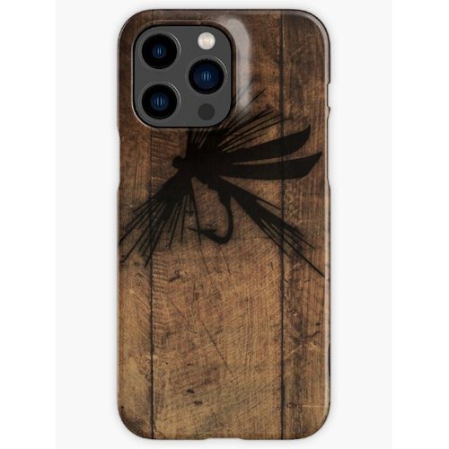 Coque Iphone Samsung Pêche À La Mouche Brûlée En Bois Compatibilité Pour Étui 18 17 16 15 14 13 12 Plus Pro Max Galaxy S25 S24 S23 S22 Ultra Note 20